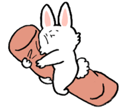 Rabbit slow living. sticker #11538263