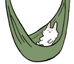 Rabbit slow living. sticker #11538266