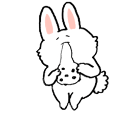 Rabbit slow living. sticker #11538269