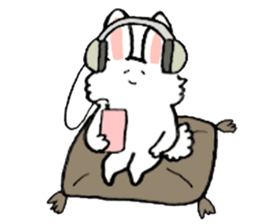 Rabbit slow living. sticker #11538271