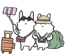 Rabbit slow living. sticker #11538273