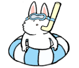 Rabbit slow living. sticker #11538274