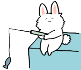 Rabbit slow living. sticker #11538275