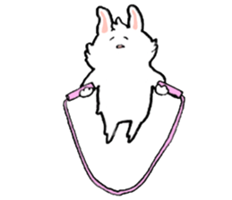 Rabbit slow living. sticker #11538276