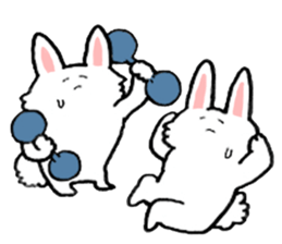 Rabbit slow living. sticker #11538277