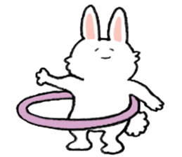Rabbit slow living. sticker #11538278