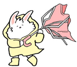 Rabbit slow living. sticker #11538281