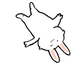 Rabbit slow living. sticker #11538285