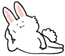 Rabbit slow living. sticker #11538286