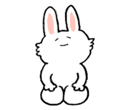 Rabbit slow living. sticker #11538289