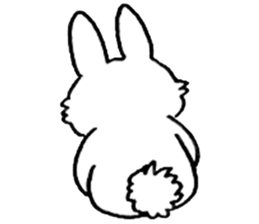 Rabbit slow living. sticker #11538291