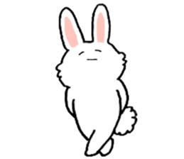 Rabbit slow living. sticker #11538293