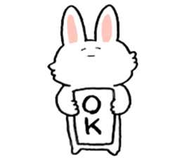 Rabbit slow living. sticker #11538294