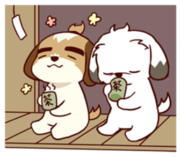 2 Shih Tzu Brothers V.2-Emotion sticker #11538303