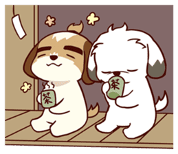 2 Shih Tzu Brothers V.2-Emotion sticker #11538303