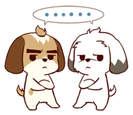 2 Shih Tzu Brothers V.2-Emotion sticker #11538323