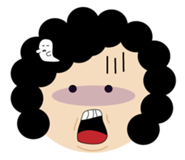 Test feelings with girl sticker #11538551