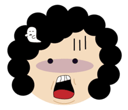 Test feelings with girl sticker #11538551