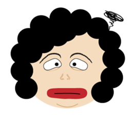 Test feelings with girl sticker #11538567