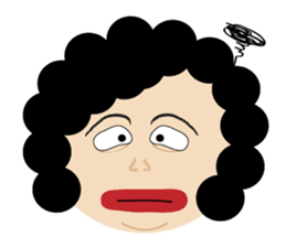 Test feelings with girl sticker #11538567