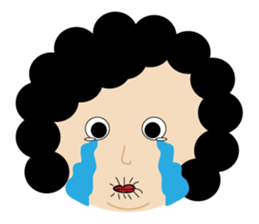 Test feelings with girl sticker #11538574