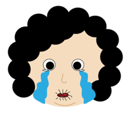 Test feelings with girl sticker #11538574