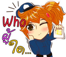 Isan thailand police Lady V.Isan/eng sticker #11538787