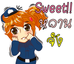 Isan thailand police Lady V.Isan/eng sticker #11538794