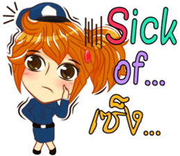 Isan thailand police Lady V.Isan/eng sticker #11538795