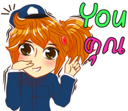 Isan thailand police Lady V.Isan/eng sticker #11538800