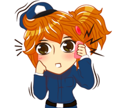 Isan thailand police Lady V.Isan/eng sticker #11538802