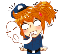 Isan thailand police Lady V.Isan/eng sticker #11538813