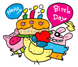 Pinky and Friends 2 sticker #11538974