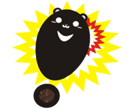 TAIWAN black black black black bear2 sticker #11539423