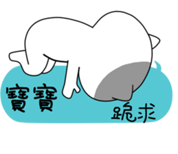 Cute little kitty sticker #11541549