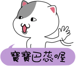 Cute little kitty sticker #11541551