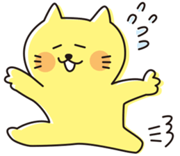 The cat which looks happy 2 sticker #11541749