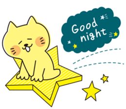 The cat which looks happy 2 sticker #11541761
