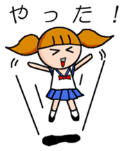 Good Luck! High school Girl! sticker #11542025