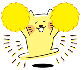 The cat which looks happy 3 sticker #11542257