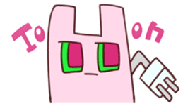 electric rabbita sticker #11543021