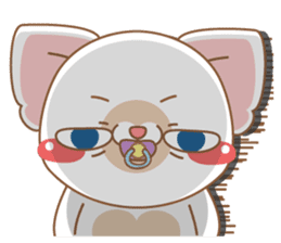 dog and cat are crazy sticker #11543240