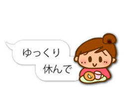 Cute and convenient,Women's dialogue box sticker #11543654
