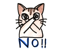 prtty cat sticker #11544251