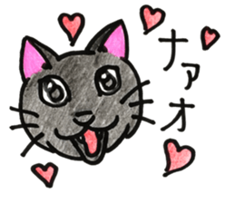 prtty cat sticker #11544276