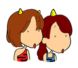 Japanese Cute Demons sticker #11544374