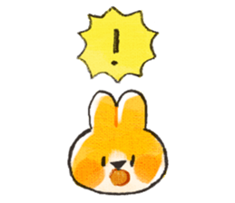 Rabbit and together sticker #11545532