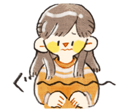 Rabbit and together sticker #11545544