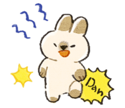 Rabbit and together sticker #11545563