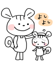 Bear rabbit squirrel cat and sneil sticker #11546217